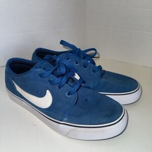 Nike Mens Size 8.5 Blue/white Lace Up Toki Low Sneakers